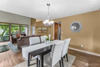 Tasteful and contemporary lighting upgraded throughout the home.