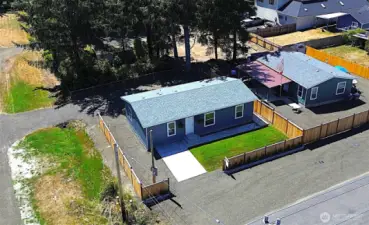 -- fenced lot in --