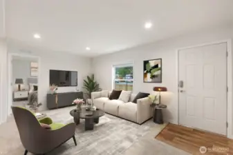 The living room is -