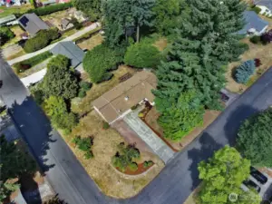 1/4 Acre corner lot