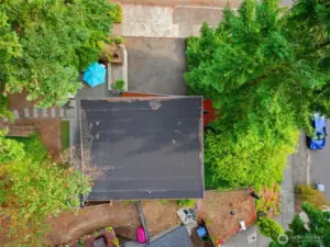 Large corner private lot.