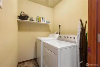 Laundry room on the main floor