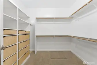 Built-in closet storage