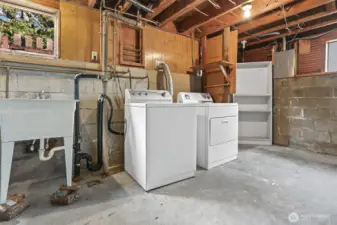 Washer and dryer.
