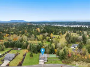 Lake Goodwin is just down the hill – Lake Goodwin Community Park is just 1.8 miles away. This property is bordered by protected green space on 2 sides.