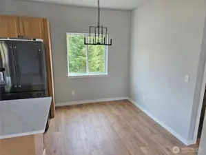 Dinette area off of the kitchen