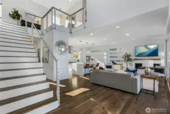 Main level is for entertaining.