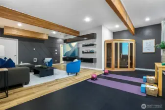 Rubberized floor for weights