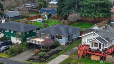 Enjoy your 6500 sq ft with lots of space to create your own private oasis.