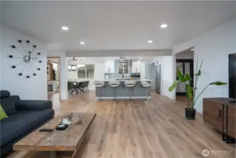 Life time warranty LVP flooring throughout upstairs.