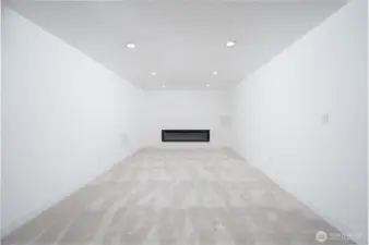 The perfect space for an at home theater, or for cozy nights by your brand new electric fireplace.