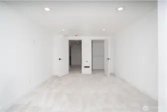 Walk in closet, and wall heater can be controlled by smart phone.