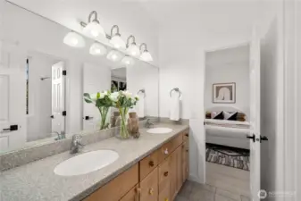 Jack and Jill bathroom