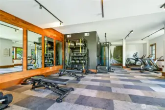 Gym area in clubhouse