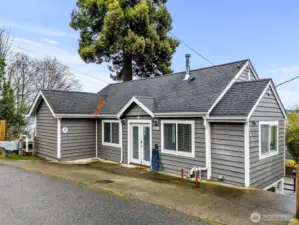View of the top unit front entrance.