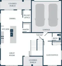 Photographs are for illustrative purposes only. Features, finishes, interior/exterior colors, landscaping and floorplan shown may vary from actual homes built