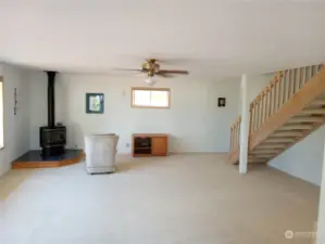 Great Room with Propane Fireplace