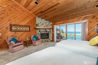 Propane fireplace