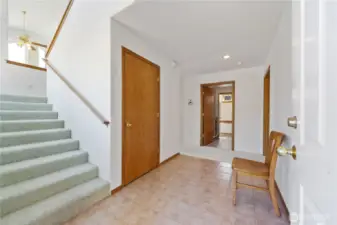 Stairs up to loft and 2nd bedroom