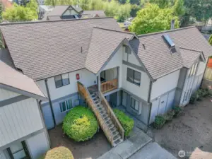 Tastefully landscaped for an inviting front entrance.