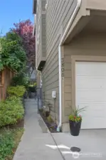 3806 Unit B. End unit with garage and backyard.