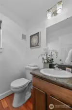 Main floor 1/2 bathroom.