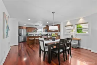Beautiful cherry hardwoods throughout.