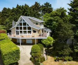 Welcome to your private oasis at the beach. Ocean views nestled at the edge of the forest.