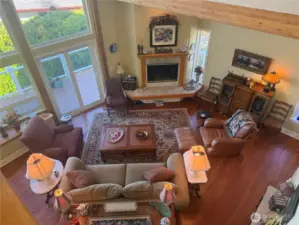 Here is another view of the Great Room living area taken from the loft Primary Bedroom.