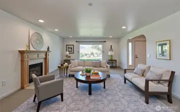 Living Room-Virtually Staged
