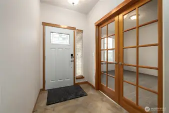 Wide ADA accessible no step entry throughout the home.