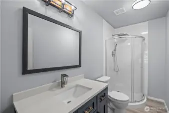 Bathroom in daylight basement