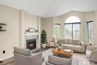 Light and bright. Staged.