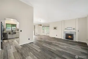 Desirable open floor plan.