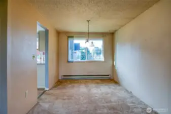 Dining area off of the living room