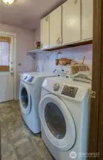 Laundry room- washer and dryer only a year old!
