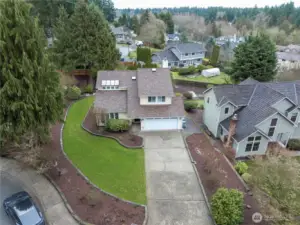 Elevated view of the front.