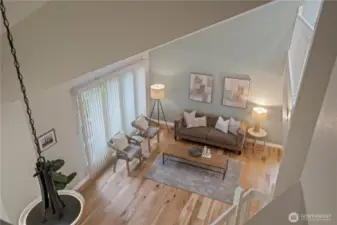 Peak-a-boo view from the hallway on the second level.