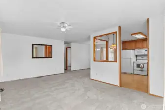 Living room from the front door.