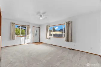 Living room looking towards front door.