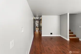 Hallway to first floor bedrooms and bath