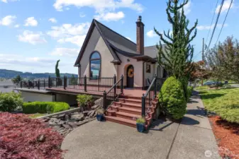 Stunning 3,870 SF historic Tudor style home on a rare double corner lot