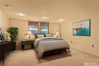 Mid level bonus room -- perfect as a guest suite, family room, or work-out space