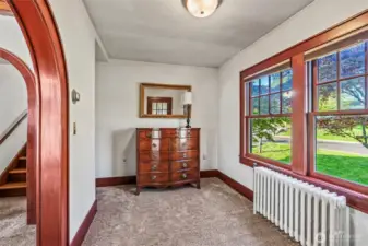 Welcoming room off one of two main level entries