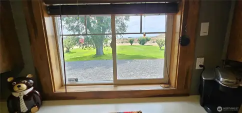Chef's view while whipping up a fabulous meal.