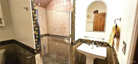 Elegant tiled bathroom