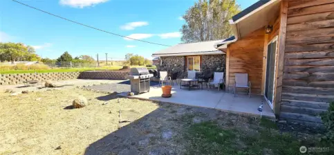 Double patio area