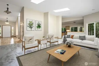 Living Room Virtually Staged.