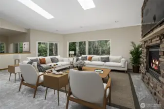 Living Room Virtually Staged.