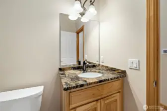 Half bath in hallway